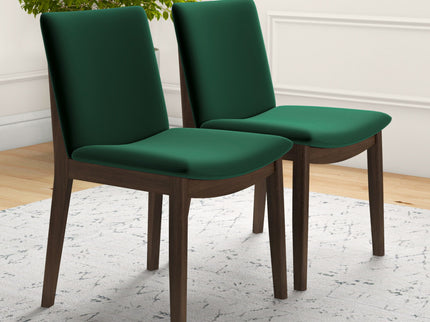 Laura - Mid-Century Modern Solid Wood Dining Chair (Set of 2)
