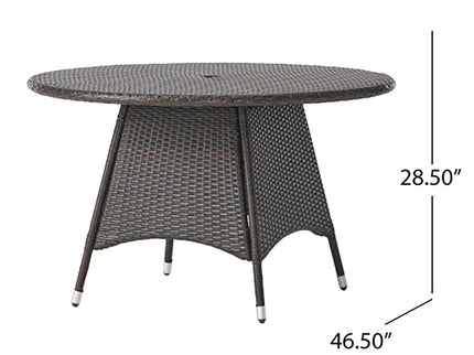 Corsica - Round Dining Table - Brown