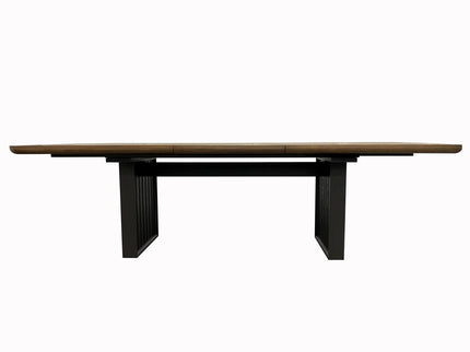Double Pedestal Table Latte - Light Brown