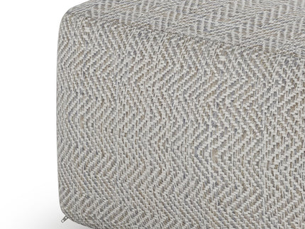 Nate - Handcrafted Square Pouf