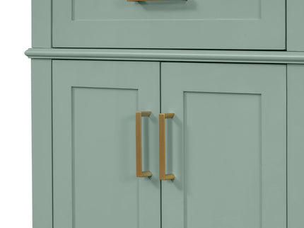 Modern Bathroom Vanity With Sink, Soft Close Doors, 4 Storage Drawers