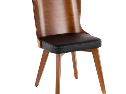 Bocello - Mid-Century Chair - Walnut / Black