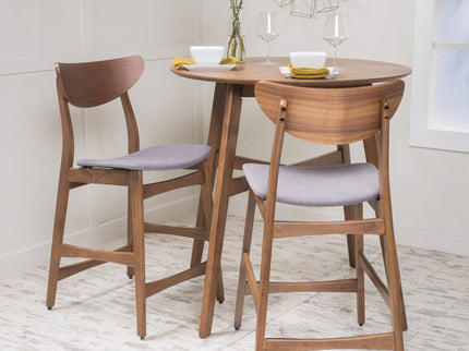 Elegant Counter Height Chair With Cushioned Seat