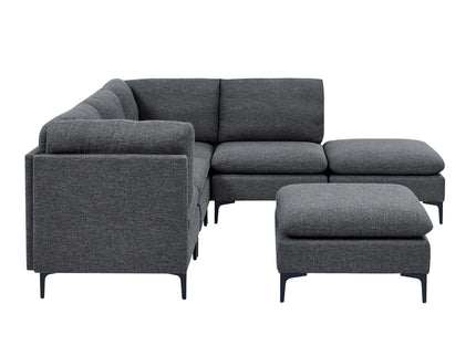 Upholstered Modular Sectional & Tall Legs