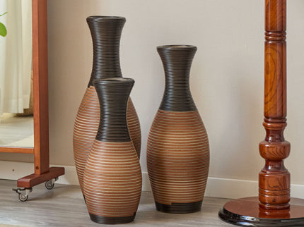 Designer Floor Vases, Large Vases For Home Decor Flooring (Set of 3)