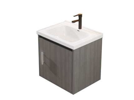 Floating Bathroom Vanity Combo, Wall Mounted Cabinet With Sink & Soft Close Doors For Small Bathrooms