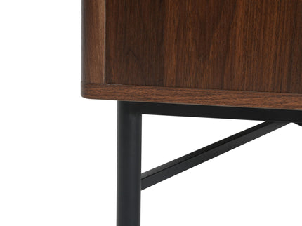 4 Door TV Cabinet, 2 Storage Spaces, Adjustable Shelves