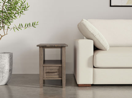 Ela - Narrow End Table - Brown