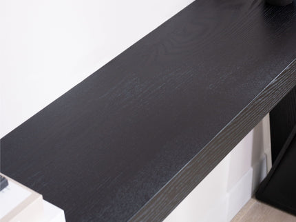 Console Table With Crossed Legs For Hallway - Black
