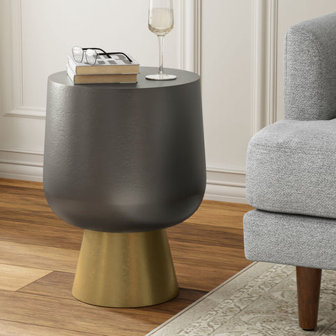 Anthony - Cast Aluminum Side Table - Bronze