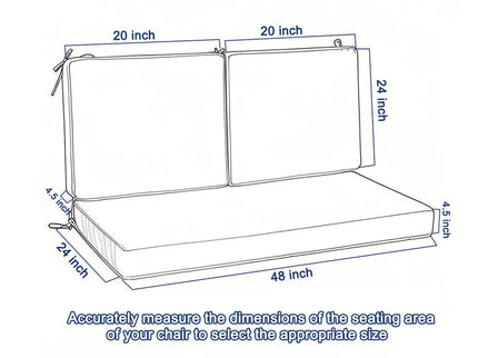 Deep Seat Waterproof Replacement Patio Chair Cushions For Patio Furniture
