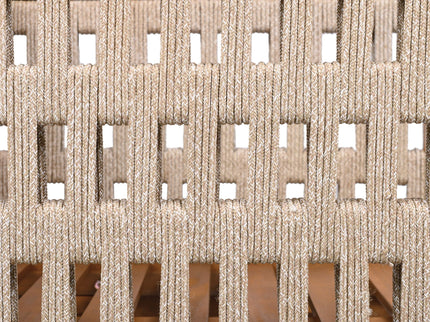 Outdoor Club Chair & Rope Arm And Cushions
