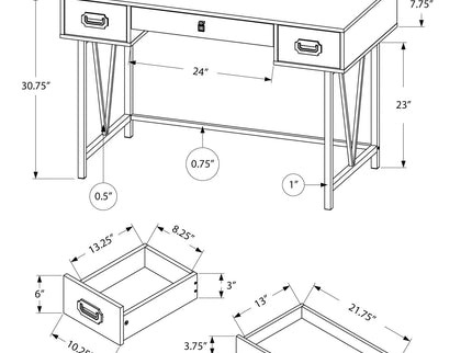 Computer Desk For Home Office, Laptop, Storage Drawers, Transitional