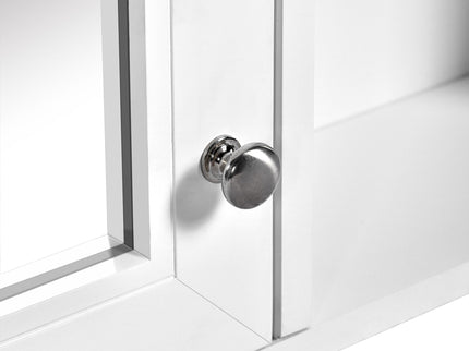 Wall Mounted Bathroom Medicine Cabinet With Mirror And Adjustable Storage With Soft Close Hinges
