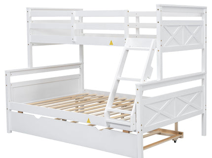 Bunk Bed With Ladder And Safety Guardrail
