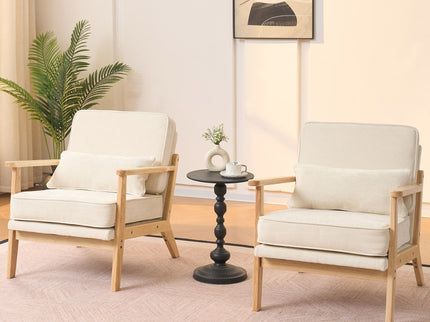 Living Room Chair With Lumbar Pillow