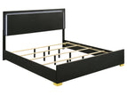 Black / 5 Pc. Bed, Nightstand, Chest, Dresser, Mirror / King