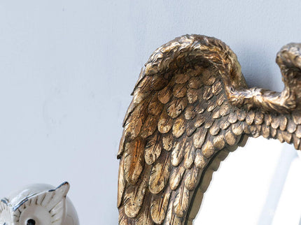 Wing Accent Mirror, Wall Mirror For Living Room - Gold