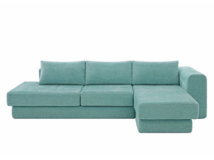 L-Shaped Modular Sofa With Double Layer Cushion