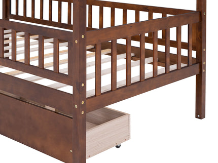 House Bed With 2 Drawers