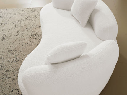 Modern Curved Loveseat
