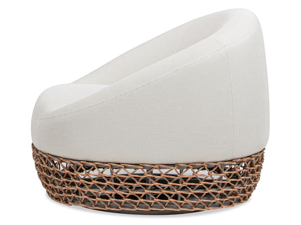 Willow - Upholstered Patio Deep Seating Armchair, Wicker Frame