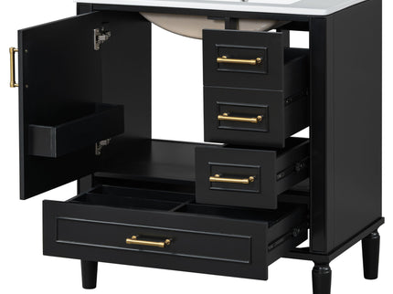 Traditional Bathroom Vanity Set With Soft Close Doors