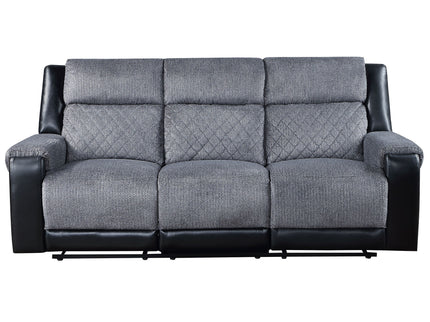 Alicia - Reclining Sofa - Gray / Black