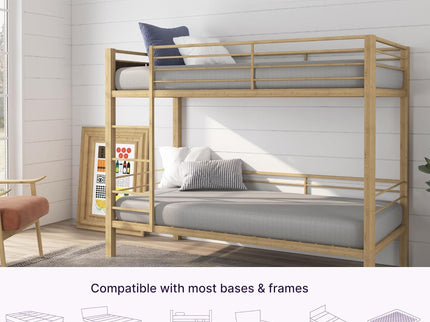 5" Memory Foam Mattress With Responsive Support And Breathable Cover