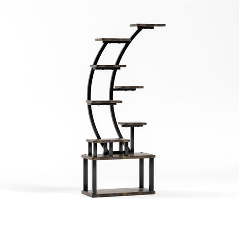 9 Tiered Indoor Plant Stand With 5 Adjustable Grow Lights