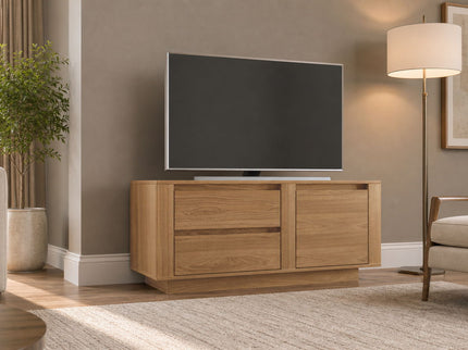 TV Stand For TVs Up To 50" With 1 Door And 2 Drawers