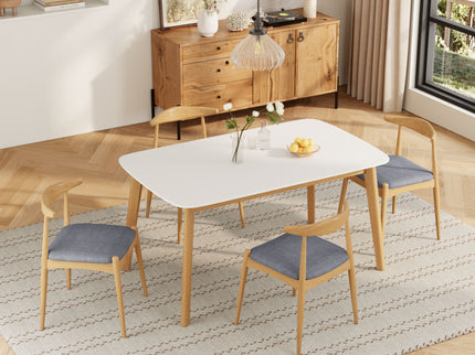 5 Piece Dining Set With Upholstered Chairs
