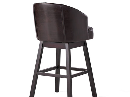 360 Degree Swivel Bar Stool With Stunning Nailhead Trim (Set of 2)