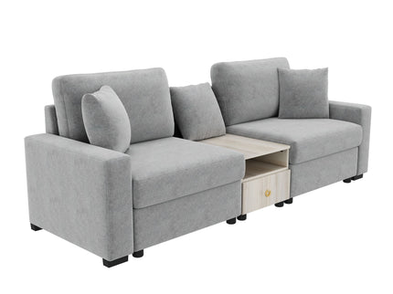 Modular Sofa Couch With Storage Armrest And Center Console