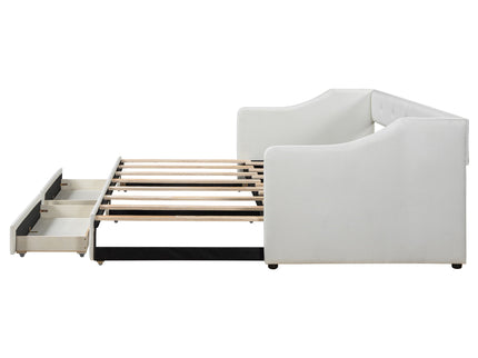 Upholstered Daybed With 2 Drawers