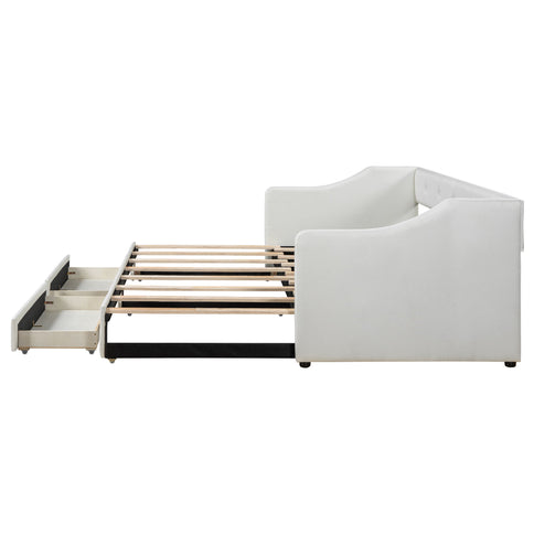 Upholstered Daybed With 2 Drawers
