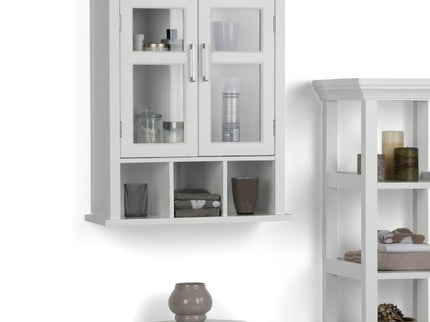 Avington - 2 Door Wall Cabinet With Cubbies - Pure White