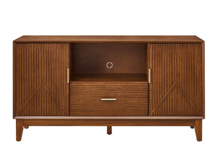 TV Stand With Drawer And Cabinets - Brown