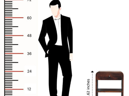 Aspen - Open Bedside Table - Dark Brown