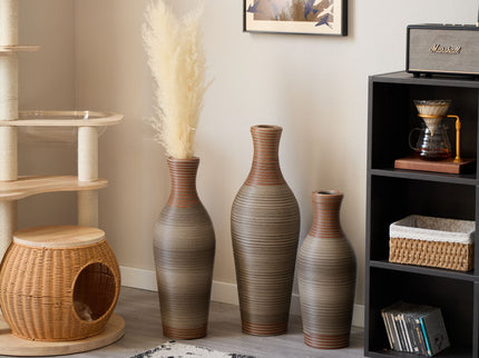 Classic And Neat Floor Vase, High Independent Flower Stand (Set of 3)