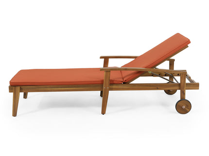 Jason - Chaise Lounge Adjustable Acacia Wood Outdoor Furniture