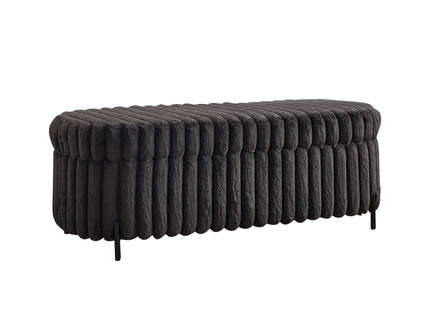 Flip Top Storage Bench With Metal Legs