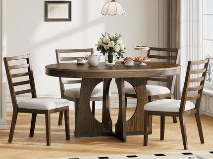 Round Dining Table Set For 4 With Chairs