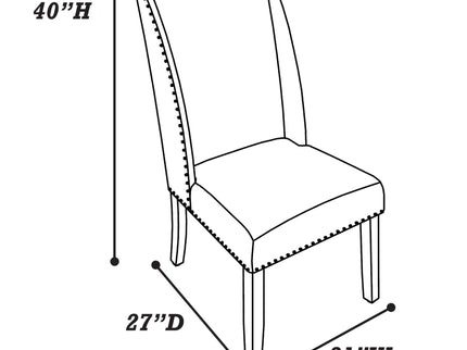 Dining Set With Upholstered Wing Back Chairs
