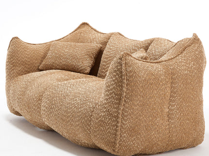 Comfortable Dual Beanbag Chair With High Resilience Foam Core For 2 People