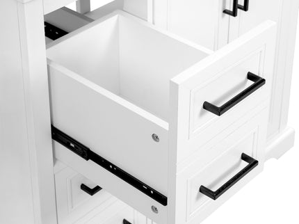 Bathroom Vanity With Sink, Soft Close Doors, Adjustable Shelf & 3 Drawers