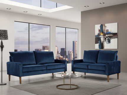 Upholstered Loveseat Sofa, 2 Seater Couch For Living Room Apartment