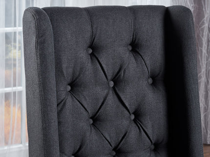 Sophisticated Tufted Dining Chair With High Back Design