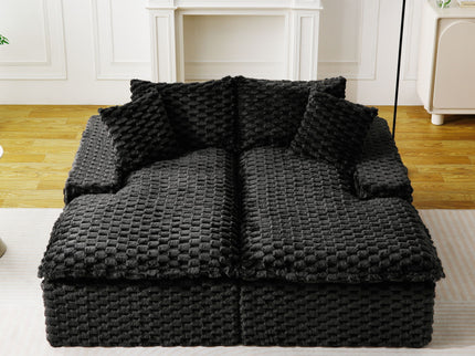 Double Chaise Lounge With Full Compressed Sponge