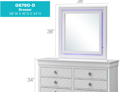 Verona - Dresser - Silver Champagne